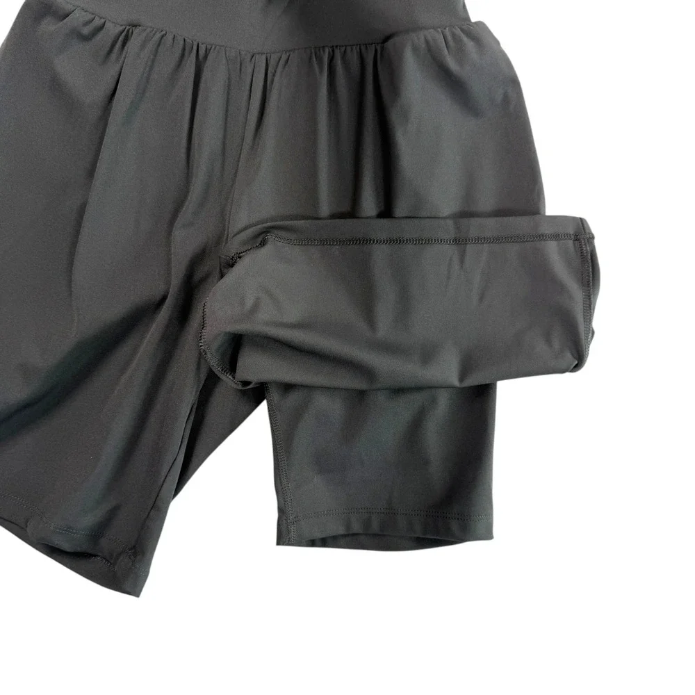 New Halara SoftlyZero Airy 2-in-1‎ InstantCool Yoga Shorts Sz S Black Athletic